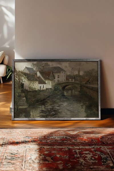 Postifull Vintage ζωγραφική, αφίσα με ασημένιο πλαίσιο, vintage διακόσμηση το...