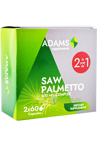Adams Vision Pachet Saw Palmetto 500 mg - 120 capsule