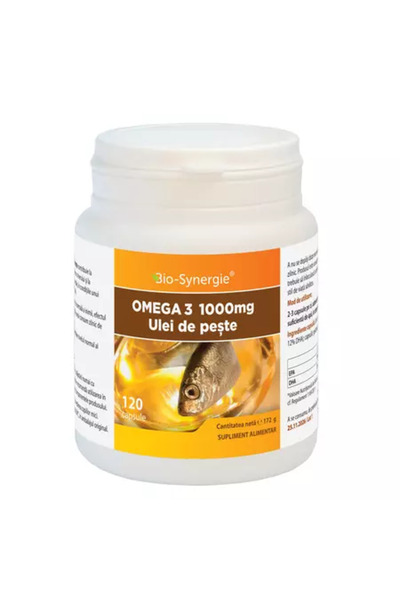 Bio Synergie Ulei de pește Omega 3 1000 mg 120 capsule Bio Synergie