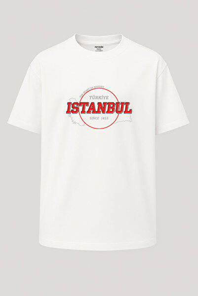 nirvoda Oversized Istanbul 1453 Heart of History Turkey B Printed Unisex Turk...