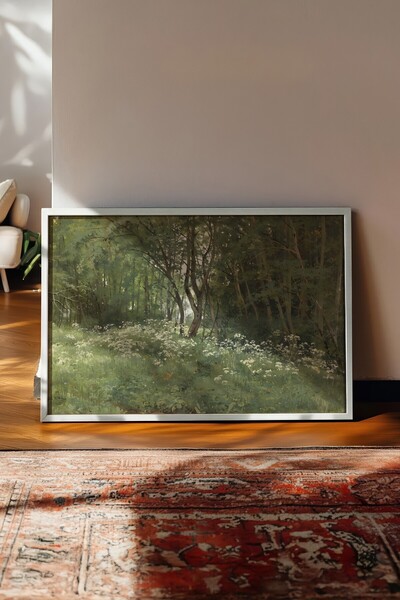 Postifull Vintage slika, poster u beloj ramovini, vintage zidni dekor