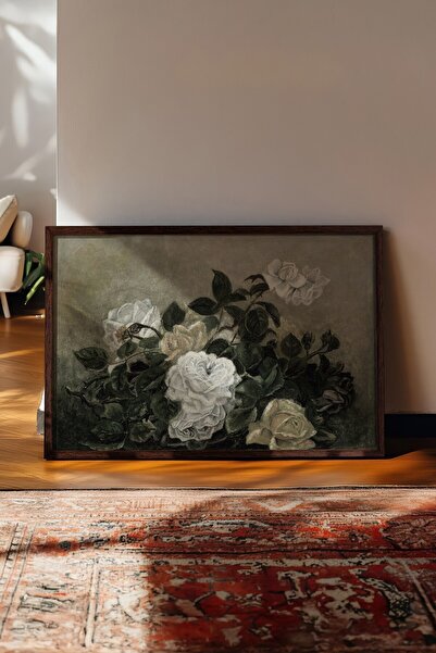 Postifull Vintage slika, poster u smeđoj ramovani, vintage zidni dekor