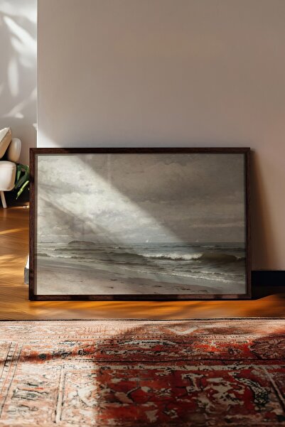 Postifull Vintage slika, poster u smeđoj ramovani, vintage zidni dekor