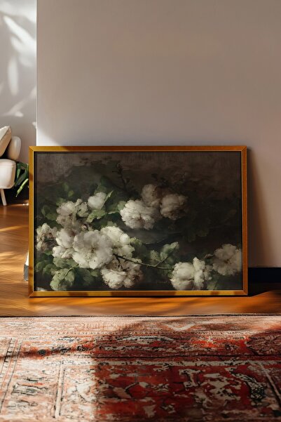 Postifull Vintage Tablo, Gold Çerçeveli Poster, Vintage Duvar Dekoru