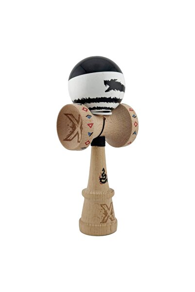 Kendama X Original, Professional, Flippy, BLACK DRAGON, Super Sticky with Lar...