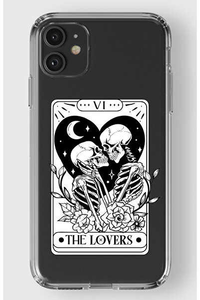 moonset Iphone 11 Uyumlu Baskılı Yumuşak Silikon Şeffaf Telefon Kılıfı