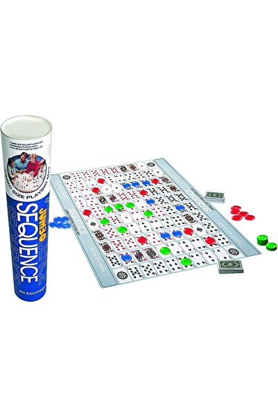 SEQUENCE Jumbo Tube Board Game Set for Players