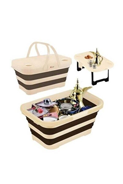 LC طاولة تخزين قابلة للطي محمولة - سعة 20 لترًا