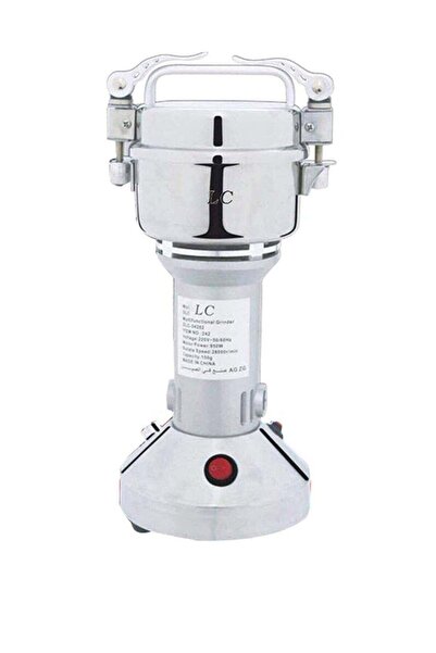 LC مطحنة قهوة كهربائية 950 واط فضية اللون