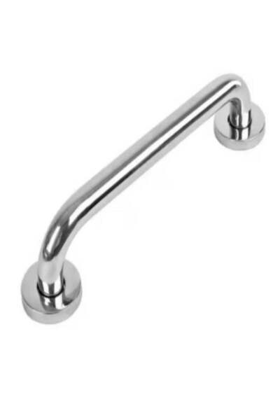 LC 40cm Silver Stainless Steel Grab Handle – Wall Mounted Safety Support Bar ...