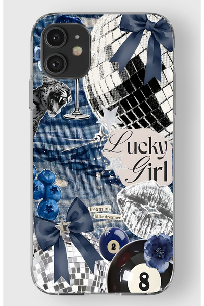 moonset Iphone 11 Uyumlu Baskılı Yumuşak Silikon Şeffaf Telefon Kılıfı