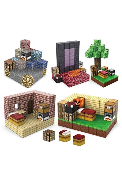MINECRAFT Magnetic Building Blocks, Compatible with Minecraft, Educational ST...