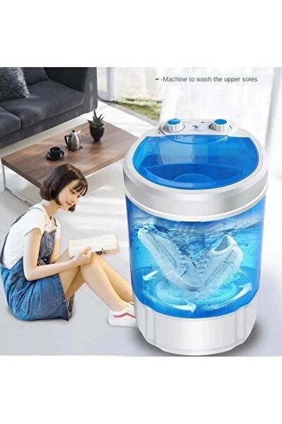 LC غسالة ملابس صغيرة محمولة، غسالة ومجفف ملابس بحوض واحد، خفيفة الوزن