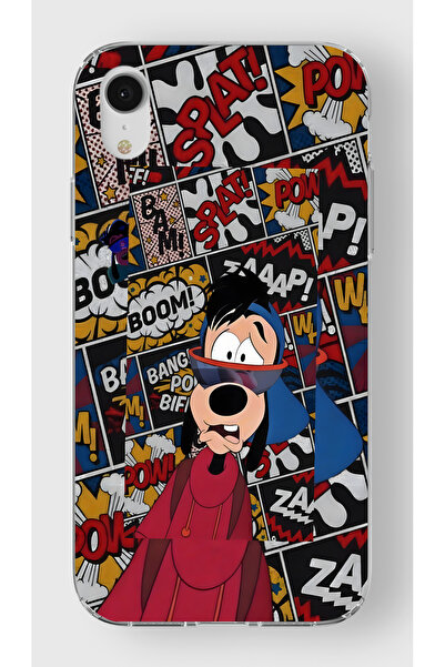 moonset Iphone XR Uyumlu Baskılı Yumuşak Silikon Şeffaf Telefon Kılıfı