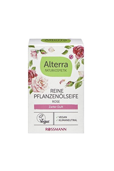 Alterra Vegetable soap 100% natural - rose flowers essence 100 g