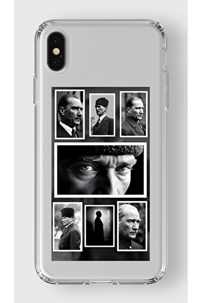 moonset Iphone X/XS Uyumlu Baskılı Yumuşak Silikon Şeffaf Telefon Kılıfı