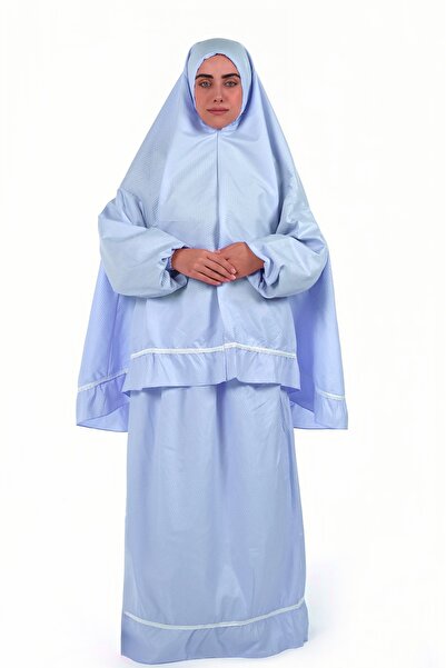 al bent al sharqieh Prayer set - Cotton prayer robe with sleeves