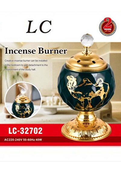 LC Golden Electric Incense Burner 10 cm