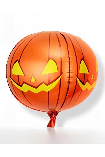 PARTİ SEPETİ Halloween Halloween Pumpkin Sphere Foil Balloon