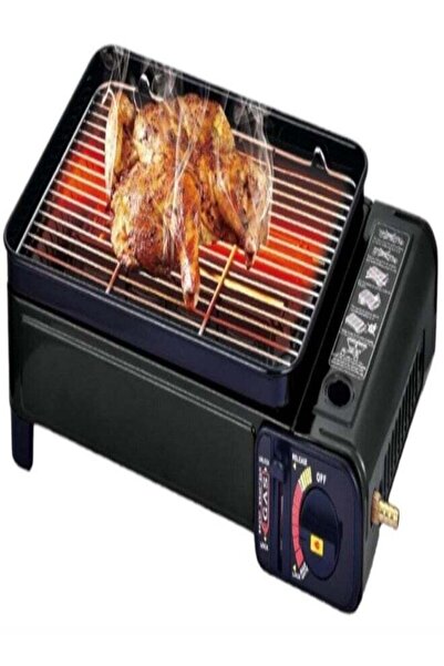 LC Portable Gas BBQ Grill with Adjustable Flame Control for Outdoor Cooking