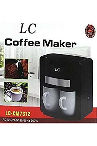 LC ماكينة قهوة كهربائية 500 واط مع كوبين