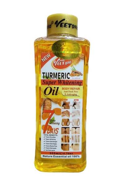 Veet زيت التبييض الفائق بالكركم الذهبي 200 مل