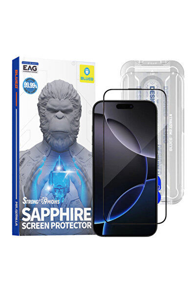 BLUEO Премиум сапфирено нечупливо/надраскащо 9H стъкло за iPhone 16 Pro Max