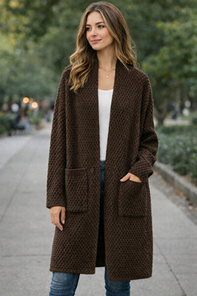 Vaniza Double Pocket Detailed Knitted Cardigan