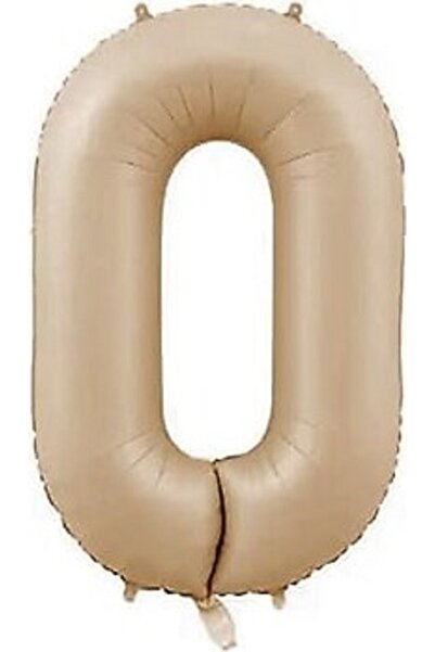 BenimMarifetlerim 0 Number Caramel Foil Balloon 34 Inch 86 cm