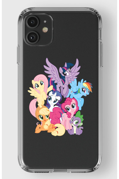 moonset Iphone 11 Uyumlu Baskılı Yumuşak Silikon Şeffaf Telefon Kılıfı