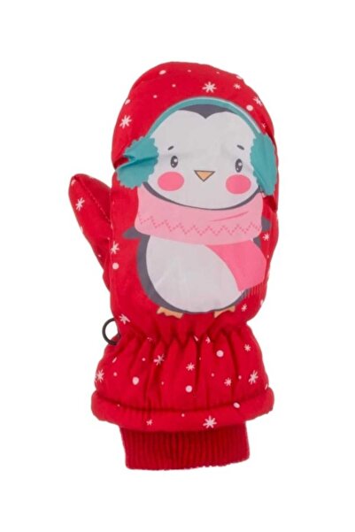 Kitti Penguin Single-Fingered Waterproof Kids Snow Gloves Baby Snow Gloves (2...