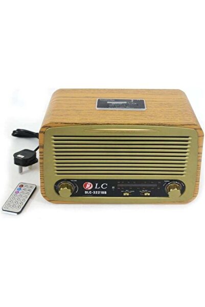 DLC Vintage Wooden Speaker with Remote Control