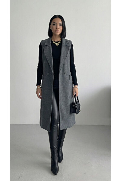 ALFUDO Moda Collection Women's long cashmere vest