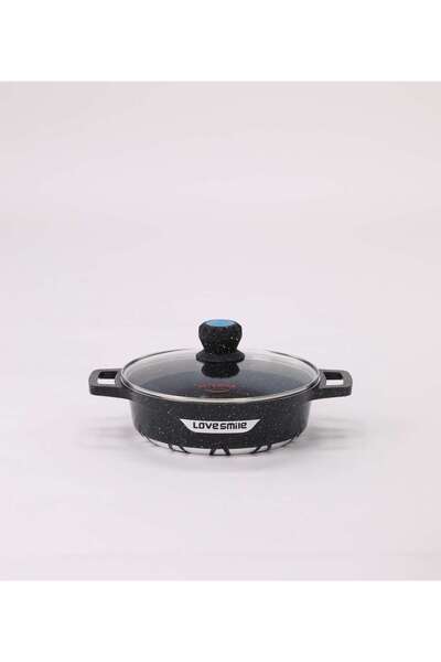 aljahwari 24cm frying pan with glass lid