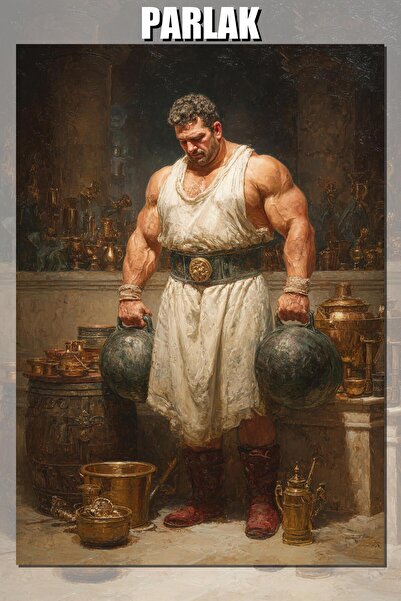 Gym Motivasyon Tasarım Yüksek Çözünürlüklü Sporcu Çerçevesiz Duvar Posteri