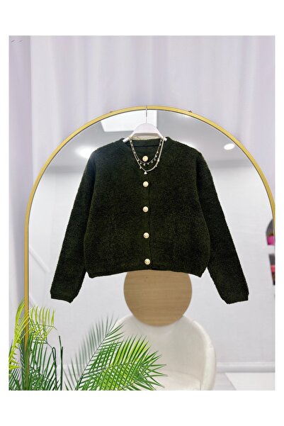 ÇALIŞKAN MODA Towel Knitting Tricot Short Cardigan [Std Size 38/42 Size Range]