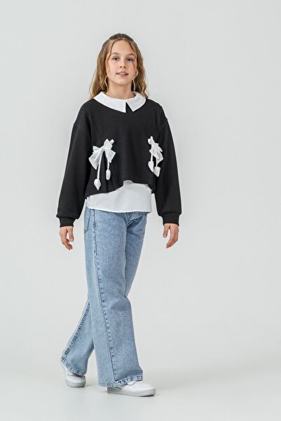 Minigimin Cicileri Set de 3 piese pentru fete cu detaliu de panglică de perle...