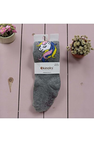 Ekinoks UNICORN KOTON БЕЗШОВНІ НЕСКОЛЬЗЯЩІСНІ ДІВЧАТКОВІ ШТАНИ З КОЛАНАМИ Сірі