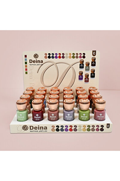 Deina A professional nail polish set containing 24 rich and varied colors, gi...