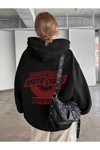 DİVİN هوديي UNISIX مطبوع ذو جودة عالية مصنوع من قماش بثلاث خيوط وتصميم عصري ق...