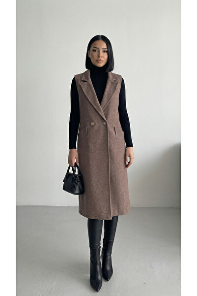 ALFUDO Moda Collection Women's long cashmere vest