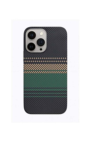 LC Phone Case Compatible with iPhone 16 Pro – Midnight Forest Grid Series wit...