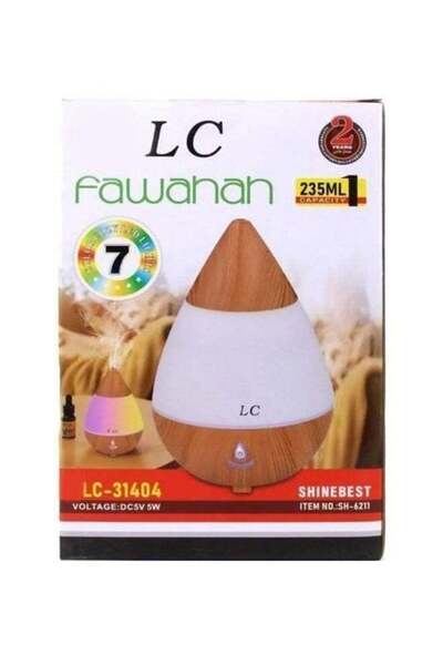 LC Essential Oil Diffuser Waterless Auto-Off Wood Grain