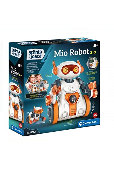 CLEMENTONI Set Stiinta Joaca Robot Educativ Mio – Joc STEM Programabil