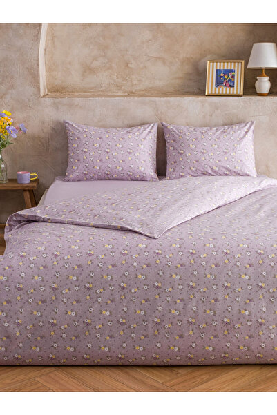LC Waikiki Mixed Floral Pattern Double Duvet Cover Set 100% Cotton