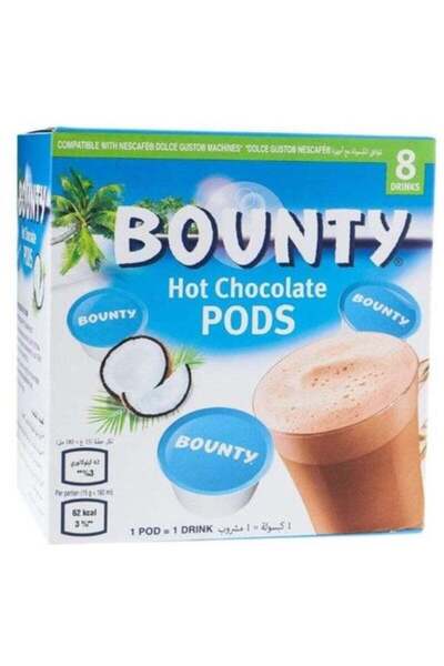 Bounty Hot Chocolate Pods 8 Capsules