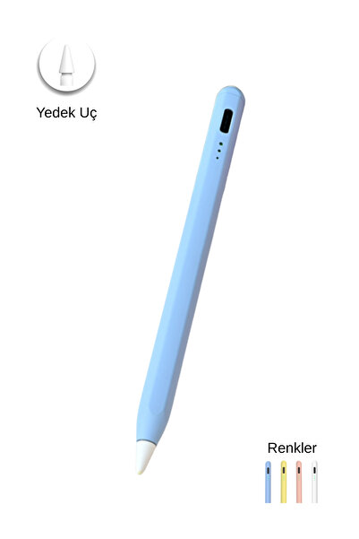 Fuchsia قلم لمس نشط متوافق مع أجهزة iPad Air وPro، حساس للإمالة ويدعم رفض الل...