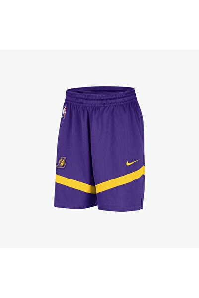 Nike Los Angeles Lakers NBA Dri-Fit Erkek Mor Basketbol Şortu Astarsız DZ3722...