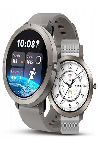 BySunny Smartwatch DM76, AMOLED Screen, Integrated GPS, Bluetooth Call, 5ATM ...
