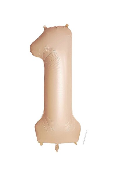 BenimMarifetlerim Number 1 Caramel Foil Balloon 34 Inch 84 cm